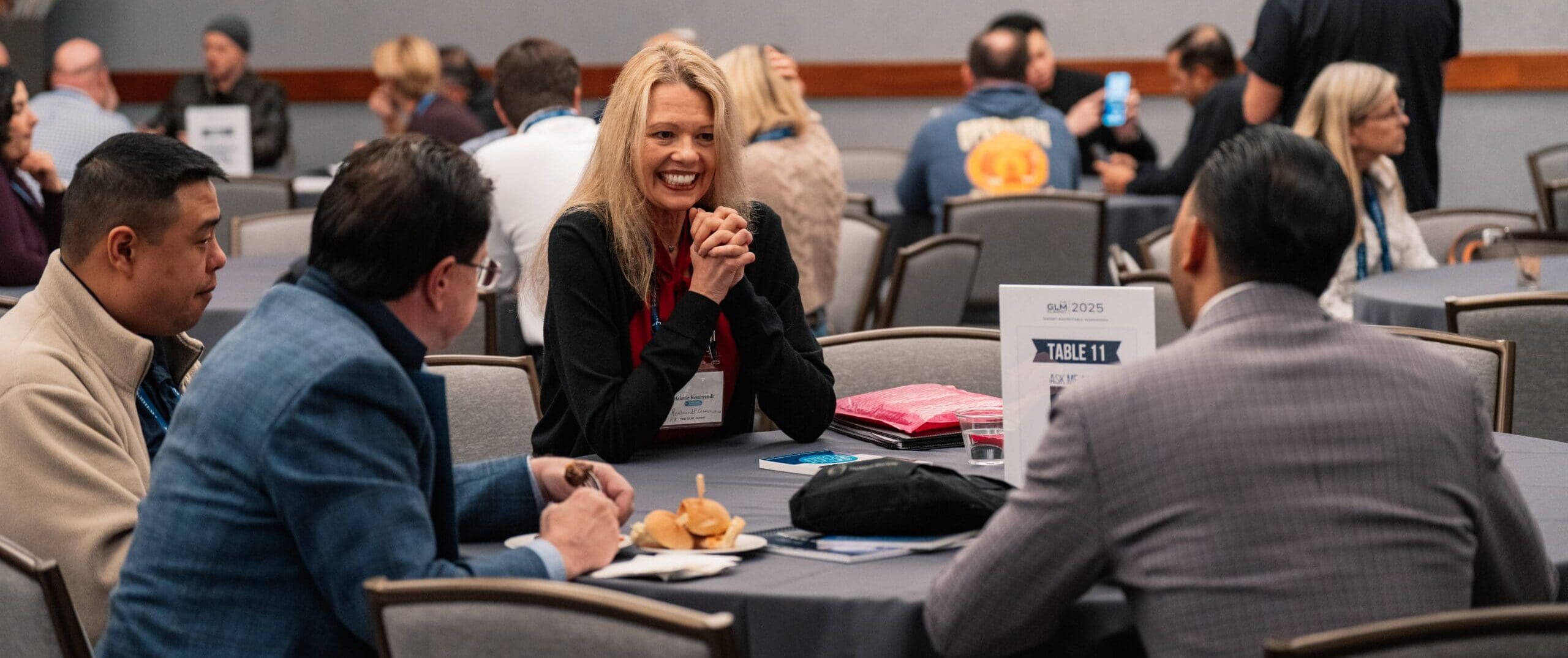 Melanie Rembrandt at Legal Marketing conference discussing direct response public relations